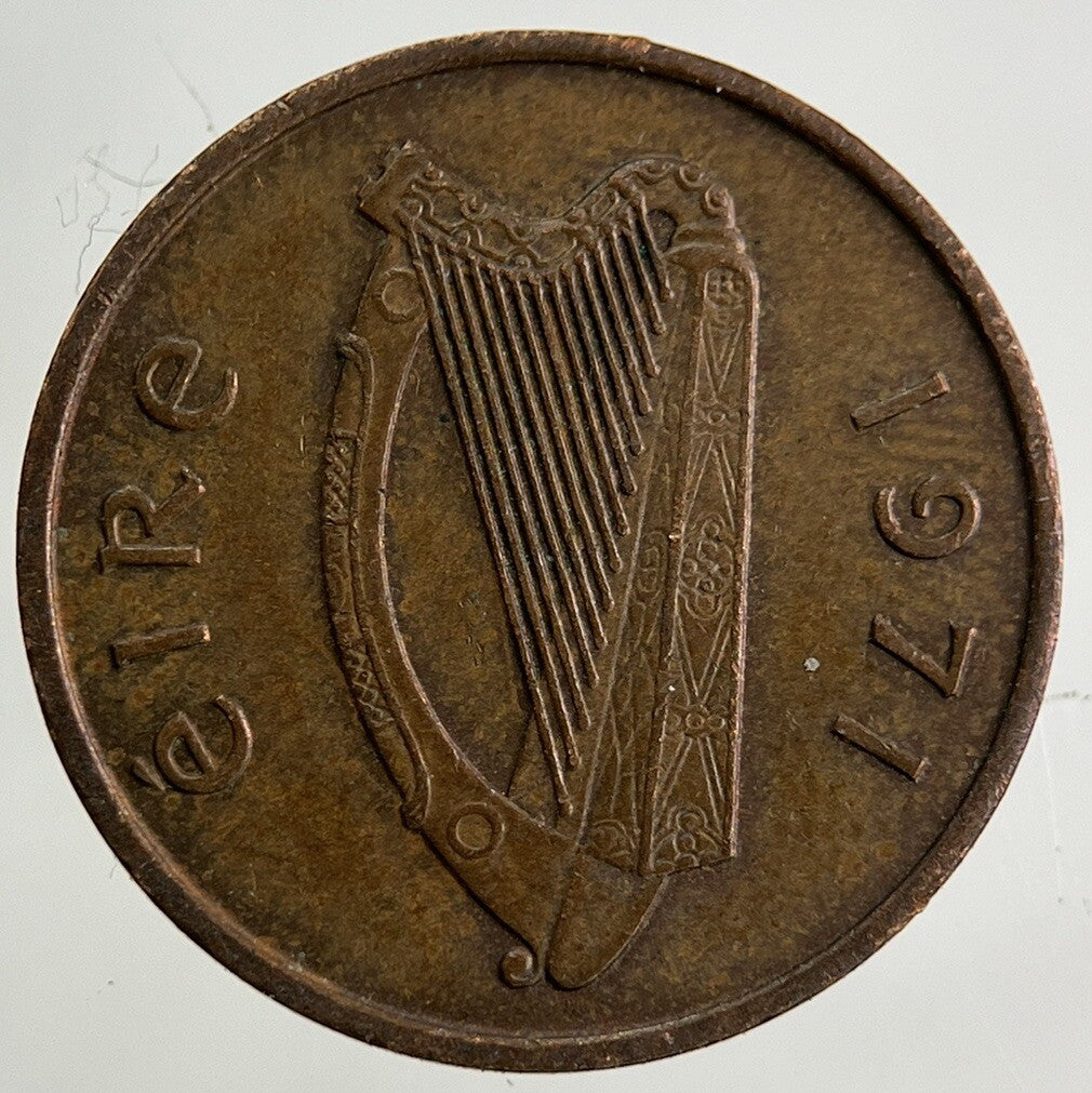 1971 Irish 1/2p Half-Pence Coin | Fine Collectable Grade