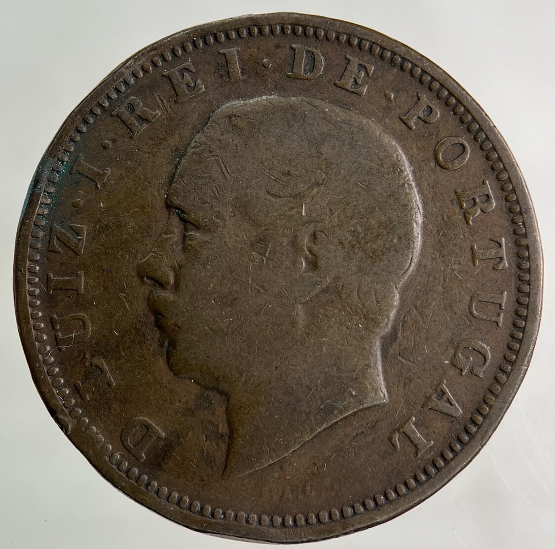 1883 Portugal XX 20 Reis Coin | Collectable Grade