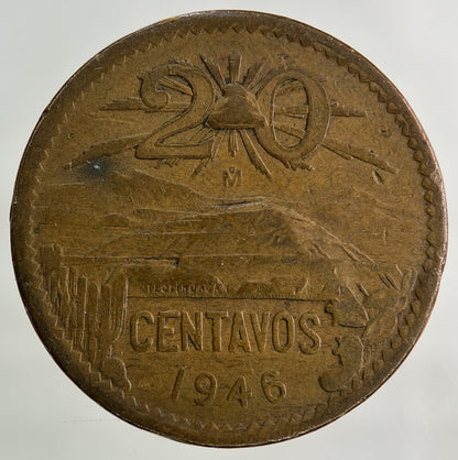 1946 Mexico 20 Centavos Coin | Collectable Grade