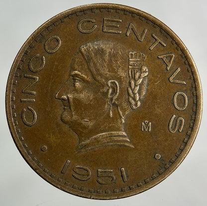 1951 Mexico 5 Cinco Centavos Coin | Very High Grade