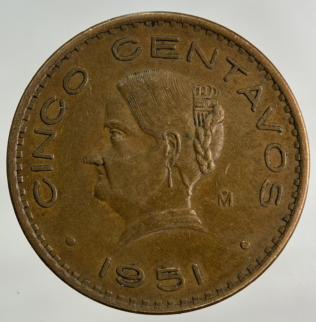 1951 Mexico 5 Cinco Centavos Coin | Very High Grade