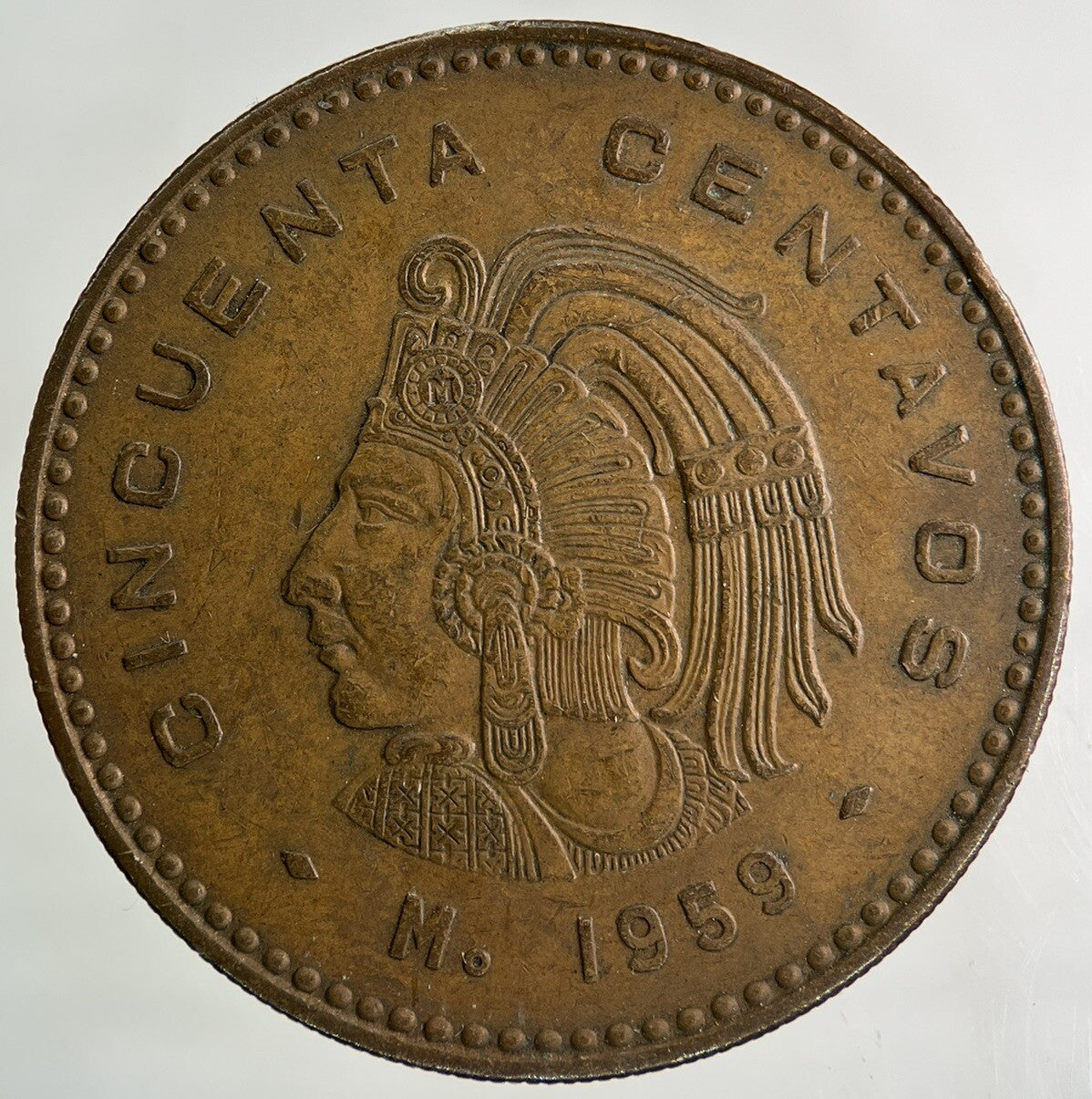 1959 Mexico 50 Centavos Coin | Very High Grade