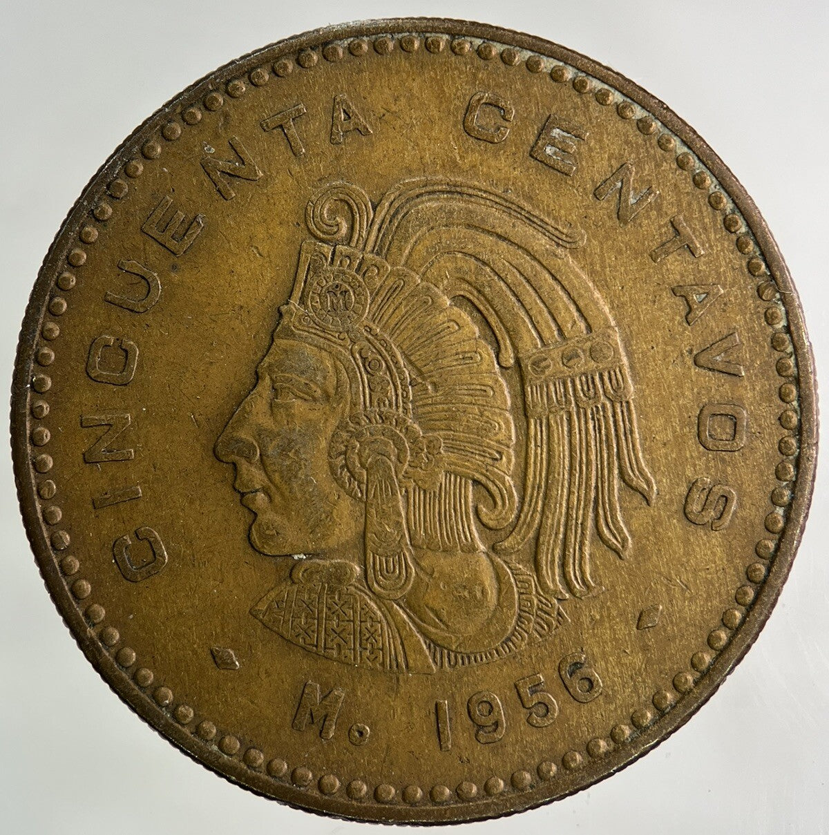 1956 Mexico 50 Centavos Coin | Very High Grade