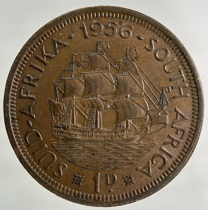 1956 South Africa One Penny Coin | Fine Collectable Grade