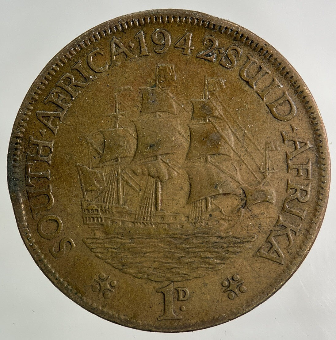 1942 South Africa One Penny Coin | Fine Collectable Grade