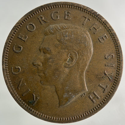 1952 New Zealand One Penny Coin | Fine Collectable Grade