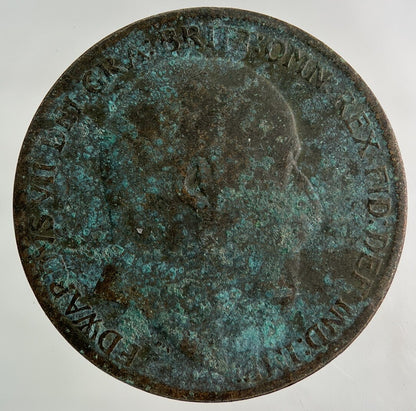 1910 Edward VII One Penny Coin | Collectable Grade