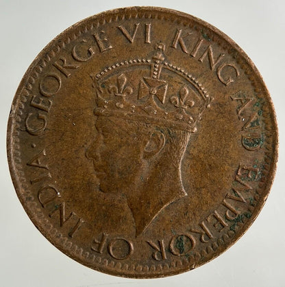 1943 Ceylon 1 Cent Coin | Very High Grade