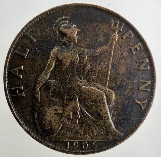 1906 Edward VII Half-Penny Coin | Fine Collectable Grade