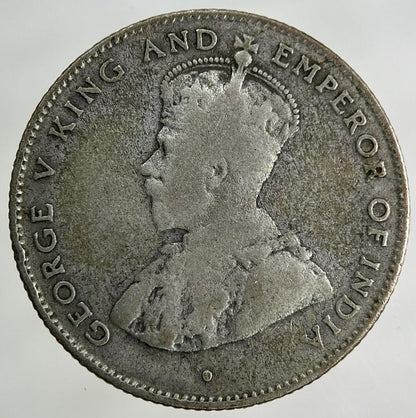 1919 Ceylon 50 Cents Silver Coin | Collectable Grade