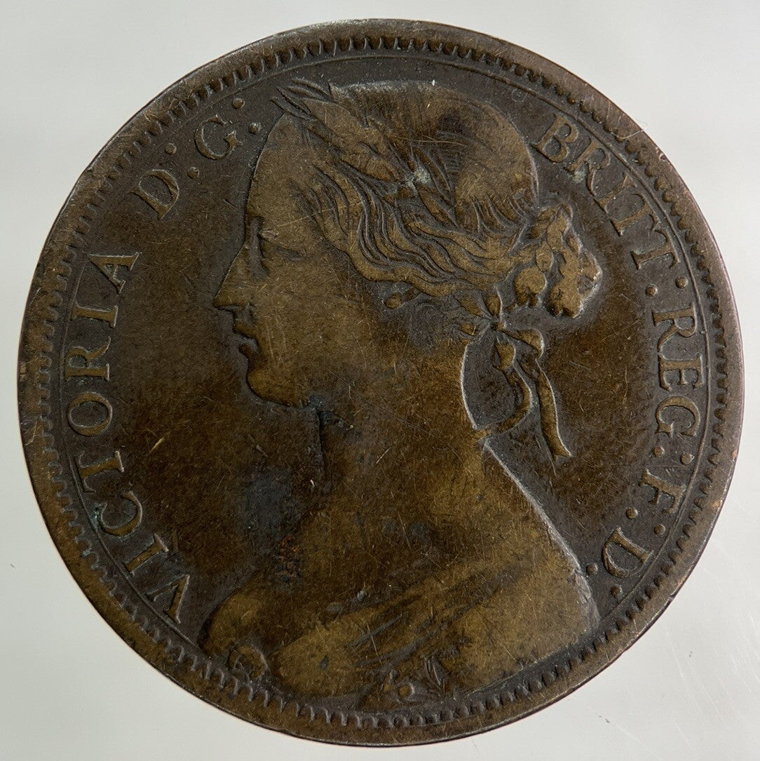 1866 Victoria One Penny Coin | Fine Collectable Grade