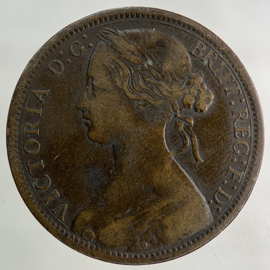 1866 Victoria One Penny Coin | Fine Collectable Grade