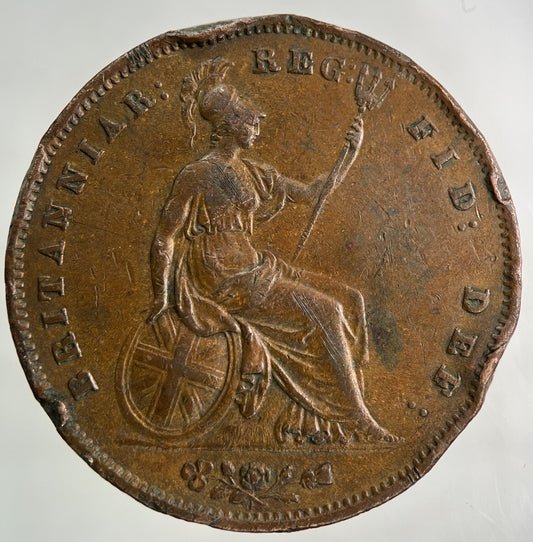 1855 Victoria One Penny Coin | Very High Grade