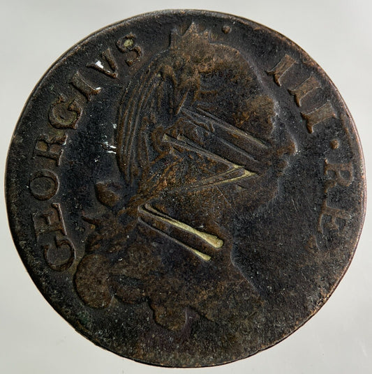 1782 Irish Half-Penny Coin | Collectable Grade