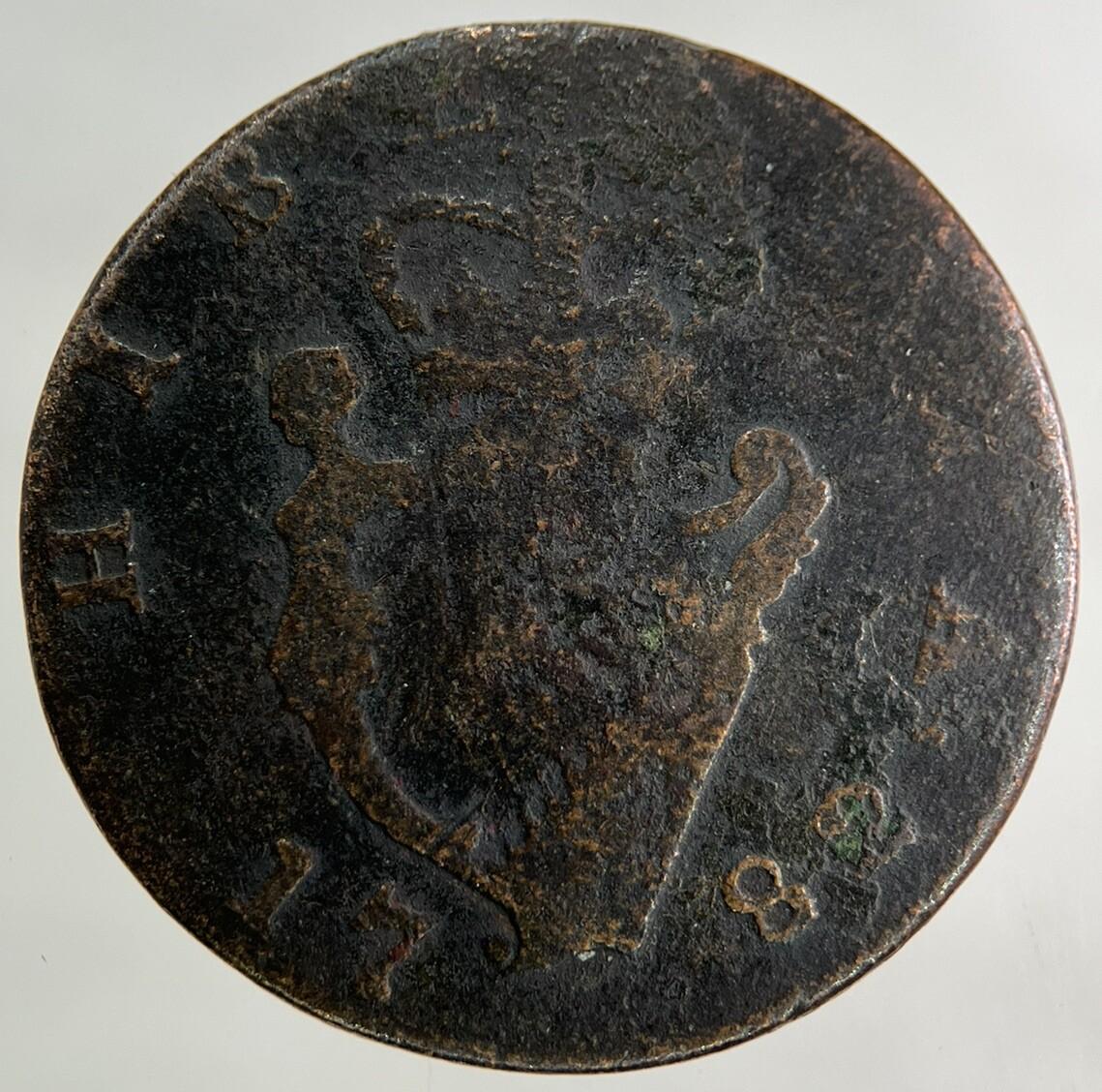 1782 Irish Half-Penny Coin | Collectable Grade