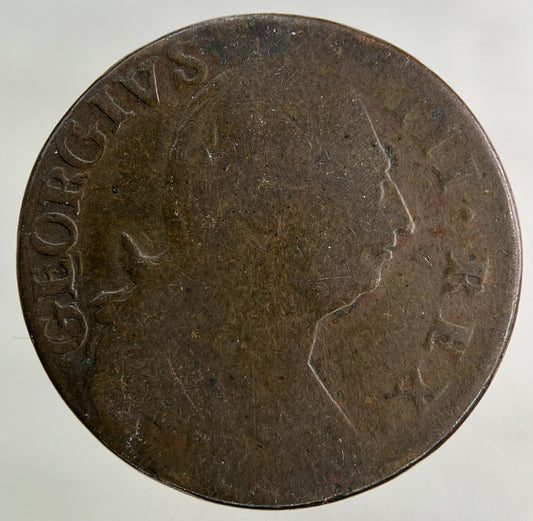 1781 Irish Half-Penny Coin | Collectable Grade
