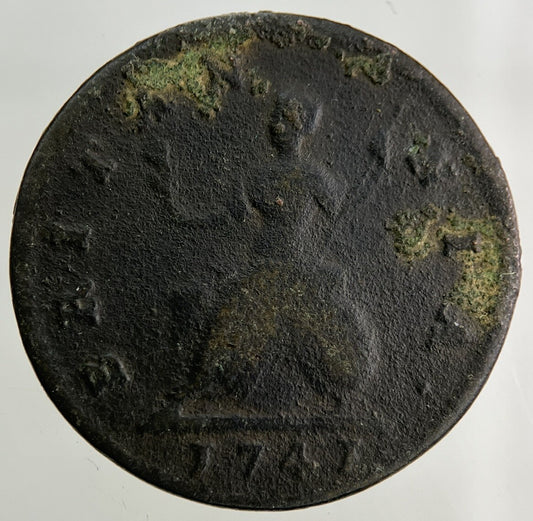 1741 George II 2nd Farthing Coin | Collectable Grade