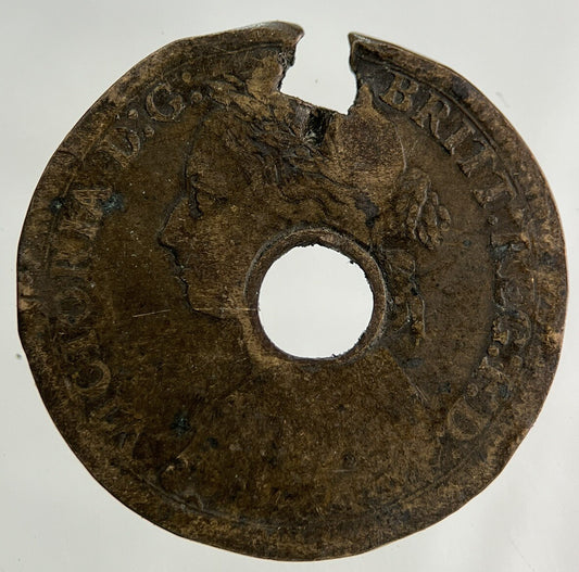 1886 Victoria Farthing Coin | Worn Grade