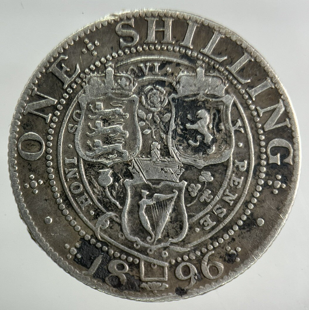 1896 Victoria Shilling Silver Coin | Fine Collectable Grade