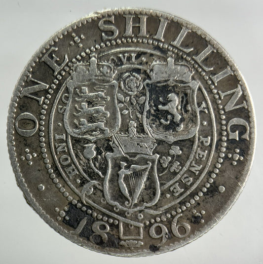 1896 Victoria Shilling Silver Coin | Fine Collectable Grade