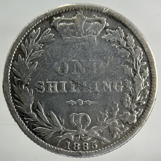 1885 Victoria Shilling Silver Coin | Collectable Grade