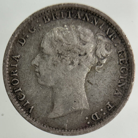1886 Victoria Threepence Silver Coin | Fine Collectable Grade
