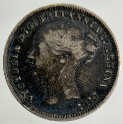 1874 Victoria Threepence Silver Coin | Fine Collectable Grade
