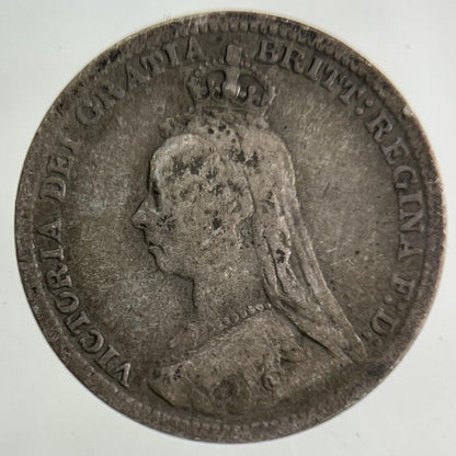 1893 Victoria Threepence Silver Coin | Fine Collectable Grade