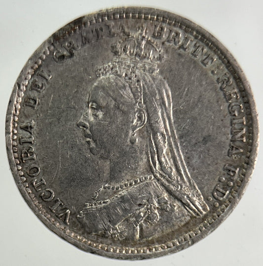 1887 Victoria Threepence Silver Coin | Very High Grade