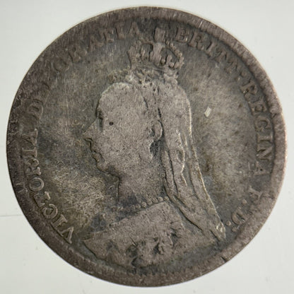 1893 Victoria Threepence Silver Coin | Collectable Grade