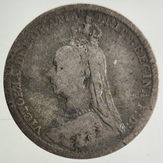 1893 Victoria Threepence Silver Coin | Collectable Grade