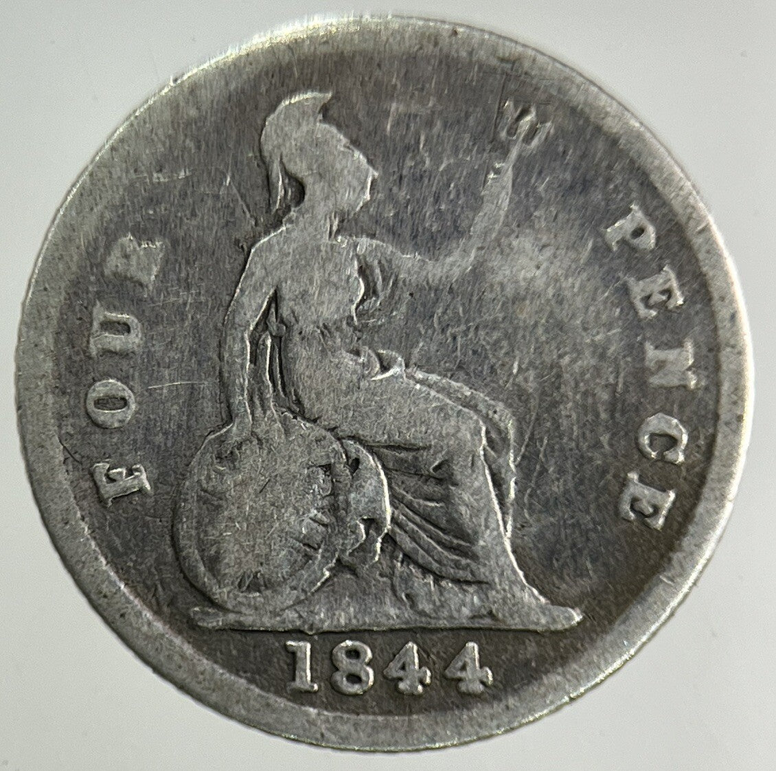 1844 Victoria Four-Pence Groat Silver Coin | Collectable Grade