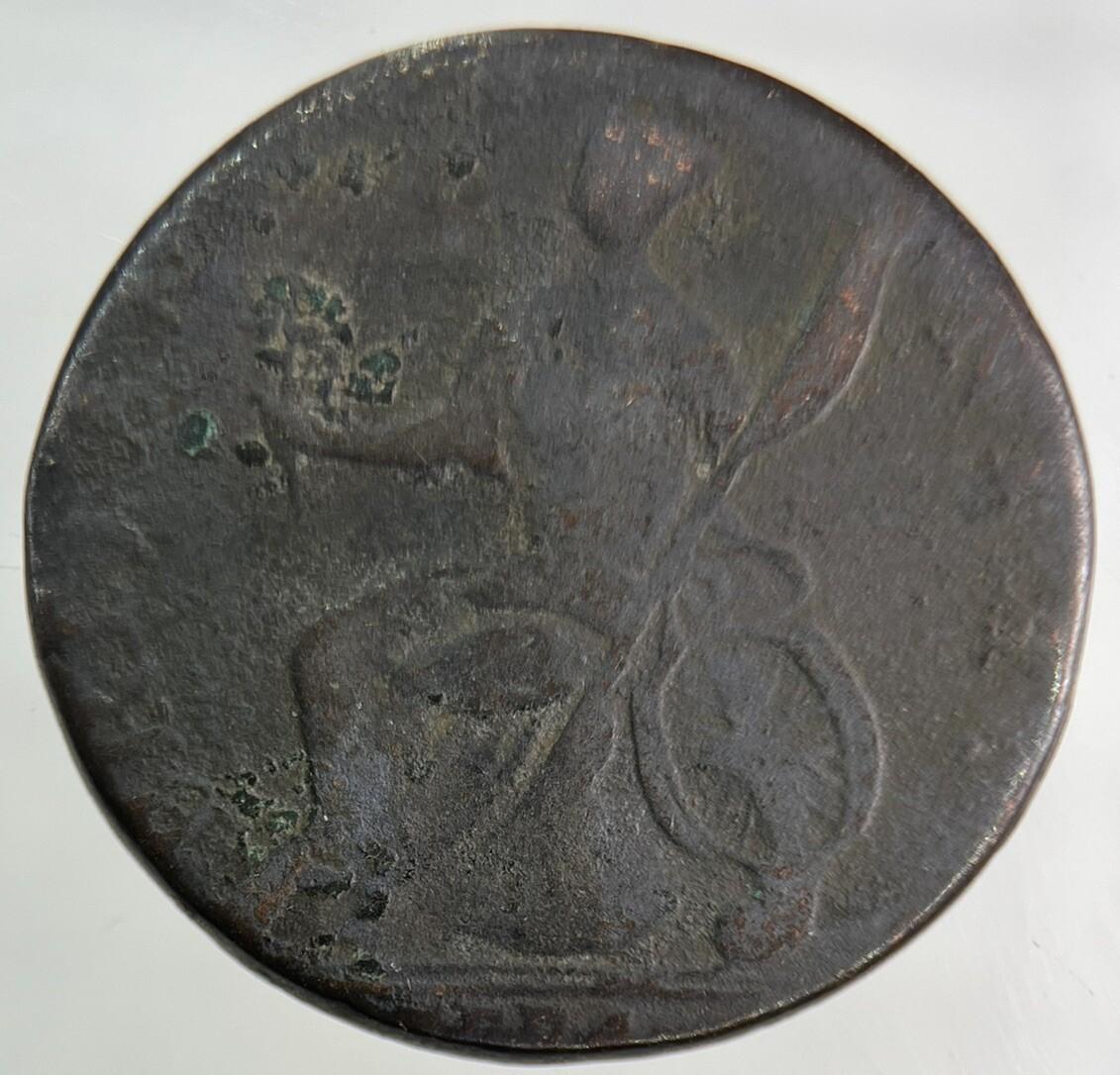 1774 George III 3rd Half-Penny Coin | Fine Collectable Grade