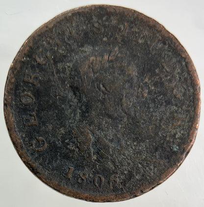 1806 George III 3rd Half-Penny Coin | Collectable Grade