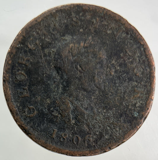 1806 George III 3rd Half-Penny Coin | Collectable Grade