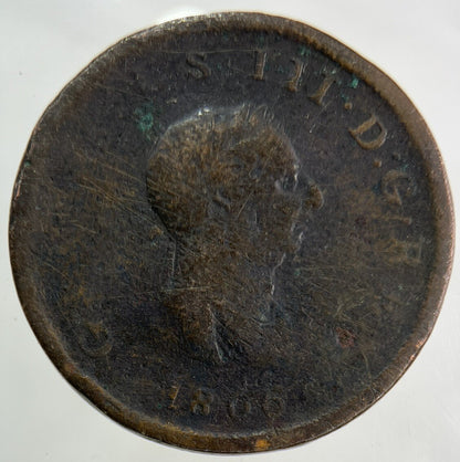 1806 George III 3rd Half-Penny Coin | Collectable Grade