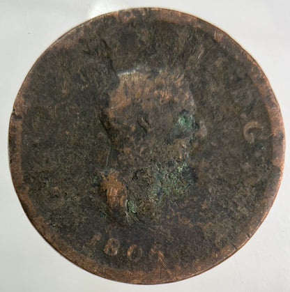 1806 George III 3rd Half-Penny Coin | Collectable Grade