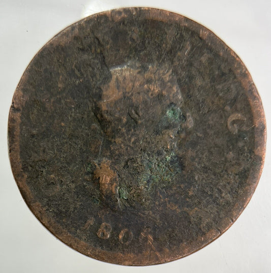1806 George III 3rd Half-Penny Coin | Collectable Grade