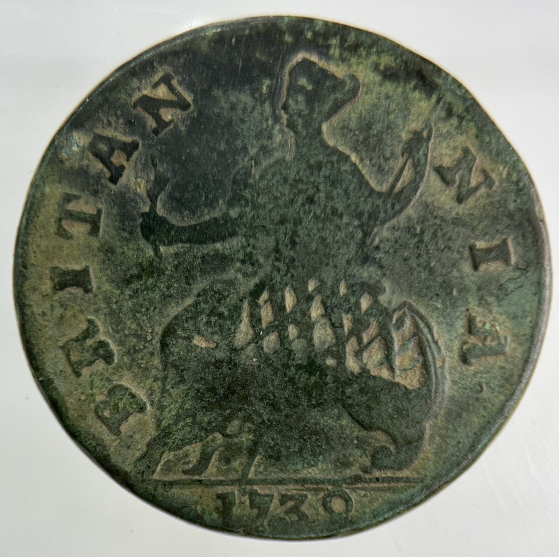 1739 George II 2nd Half-Penny Coin | Collectable Grade