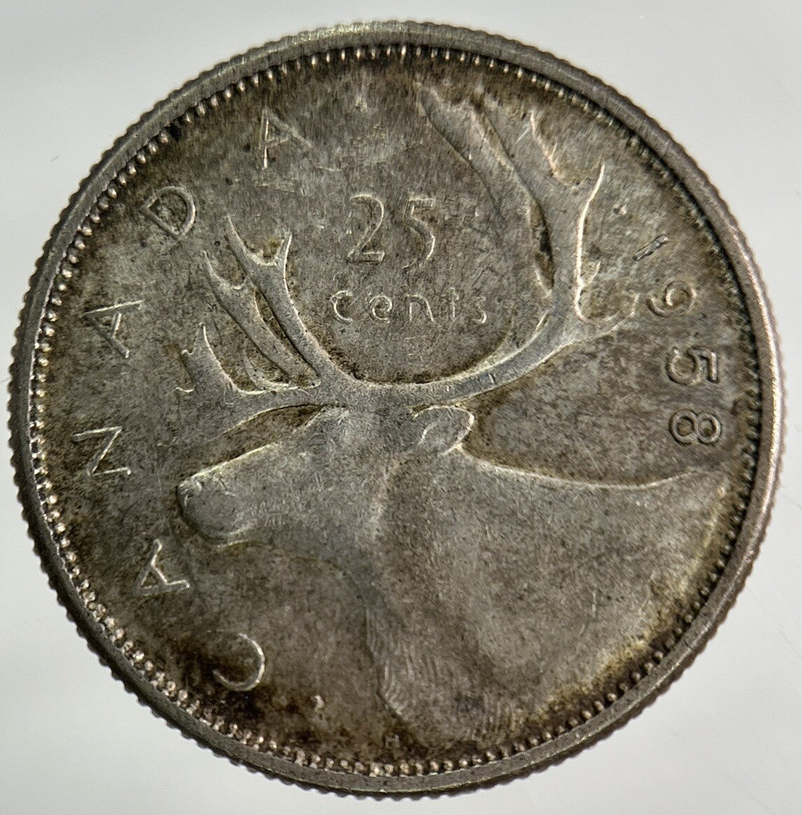 1958 Canada 25 Cents Silver Coin | Fine Collectable Grade