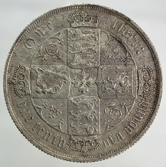 British Victoria Gothic Florin Silver Coin | Very High Grade
