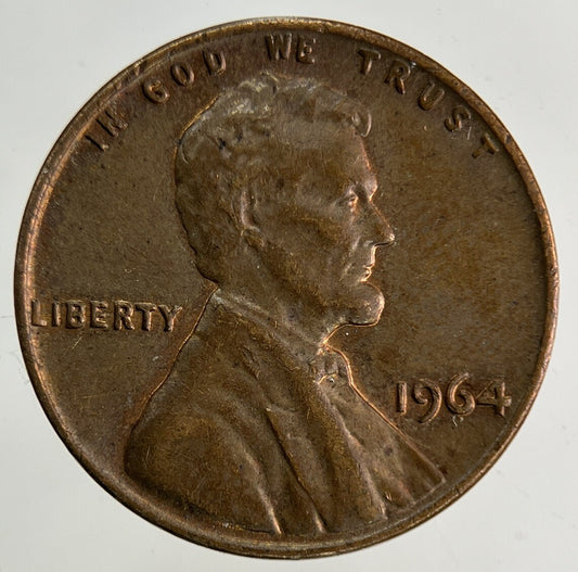 1964 US USA Lincoln One Cent Coin | Fine Collectable Grade