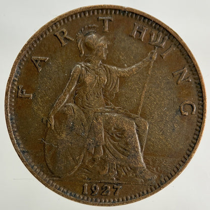 1927 George V Farthing Coin | Fine Collectable Grade