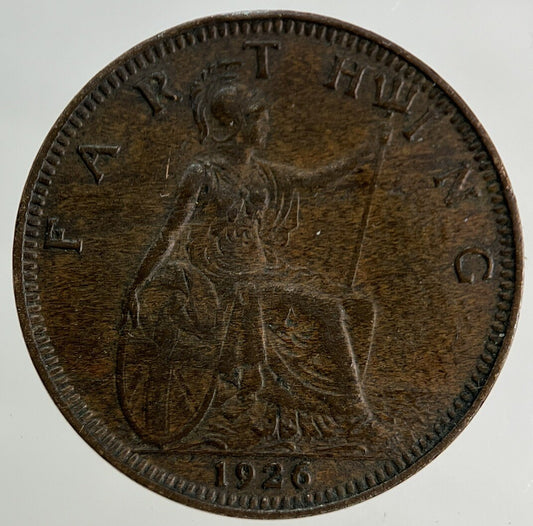 1926 George V Farthing Coin | Very High Grade