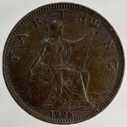 1926 George V Farthing Coin | Very High Grade