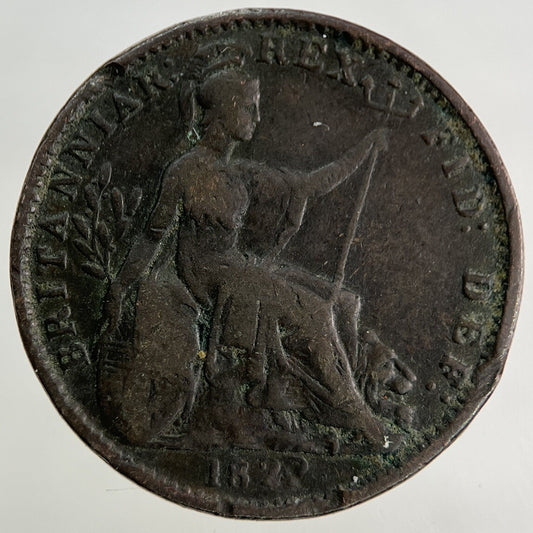 1822 George IV Farthing Coin | Fine Collectable Grade
