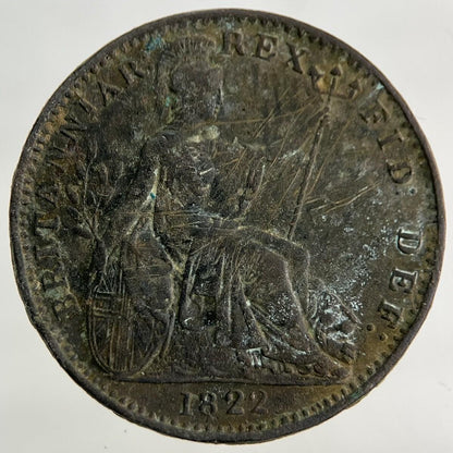 1822 George IV Farthing Coin | Fine Collectable Grade