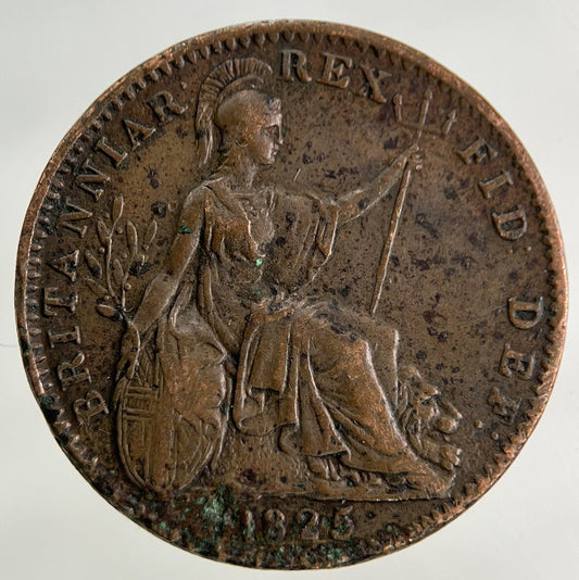 1825 George IV Farthing Coin | Fine Collectable Grade