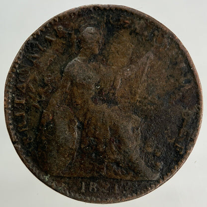 1821 George IV Farthing Coin | Fair Grade