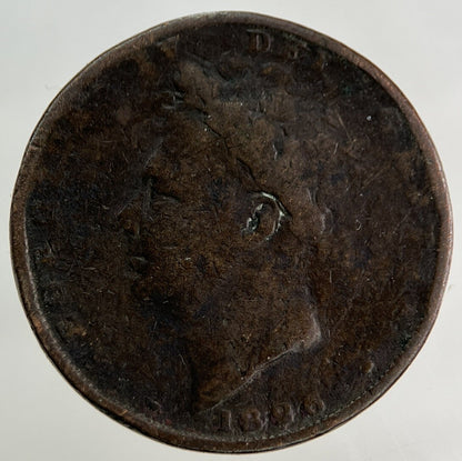 1826 George IV Farthing Coin | Fair Grade